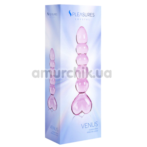 Фалоімітатор S Pleasures Crystal Venus, рожевий