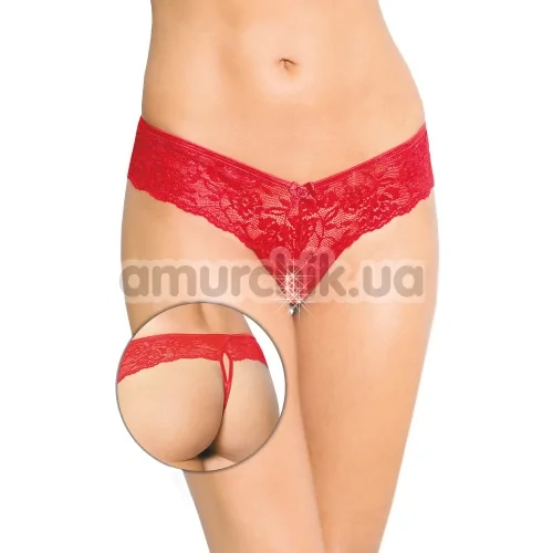 Трусики-стринги Thongs (модель 2440), красные - Фото №1