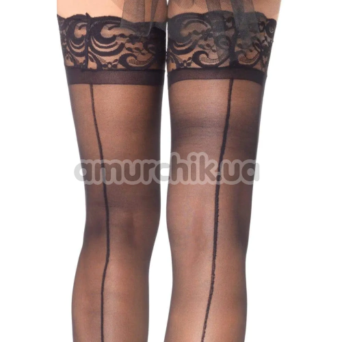 Панчохи Leg Avenue Thigh High Stockings Sheer, чорні