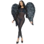 Крила Leg Avenue Deluxe Feather Wings, чорні - Фото №2