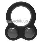 Эрекционное кольцо Ramrod Cockring Dual Weight, черное - Фото №1
