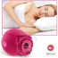Симулятор орального сексу для жінок з вібрацією Boss Series Rose Massager, бордовий - Фото №6