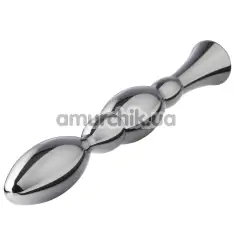 Анальна насадка Hismith Metal Bead Anal Dildo 8.48, срібна - Фото №1