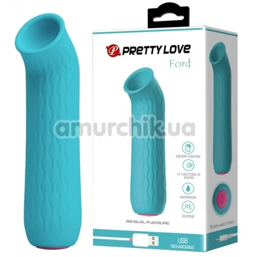 Симулятор орального сексу для жінок Pretty Love Ford, блакитний