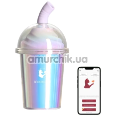 Симулятор орального сексу для жінок з вібрацією та підігрівом BeYourLover Magic Joy Cup, блакитний - Фото №1