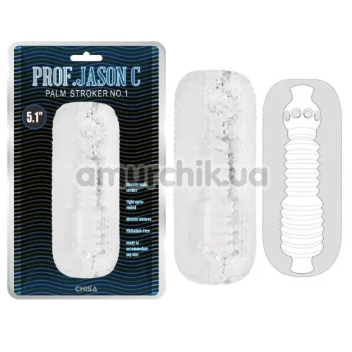 Мастурбатор Prof. Jason C Palm Stroker No.1, прозрачный