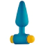 Анальна пробка з вібрацією Love Signal Wave Buzzer, бірюзова - Фото №1