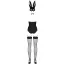 Костюм зайчика Obsessive Bunny, черный: боди + маска + чокер + подтяжки - Фото №6