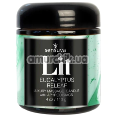 Массажная свеча Sensuva Lit Eucalyptus Releaf, 113 мл - Фото №1
