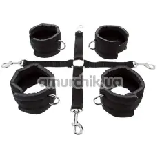Фиксаторы для рук и ног Guilty Pleasure Hog Tie Cuff Set, черные - Фото №1