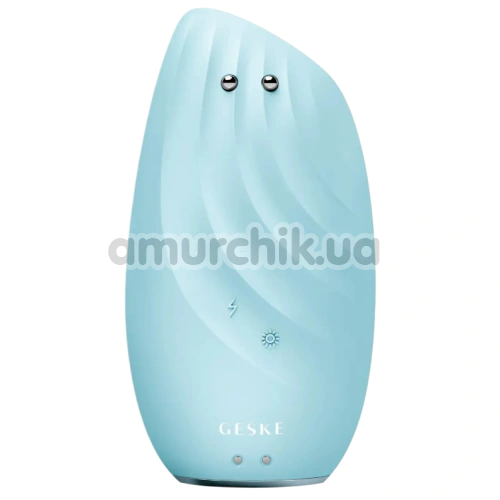 Щетка для лица Geske Sonic Thermo Facial Brush & Face-Lifter 8 in 1, бирюзовая
