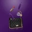 Вібратор Rianne S Classique Vibe Stud з рожевою сумкою, фіолетовий - Фото №4