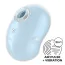Симулятор орального секса для женщин с вибрацией Satisfyer Cutie Ghost, голубой - Фото №1