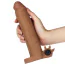 Насадка - удлинитель пениса с вибрацией Lovetoy Pleasure X-Tender Series LV1065, коричневая - Фото №5