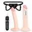 Набор Lux Fetish 3 PC Strap-On Pegging Set, телесный - Фото №1