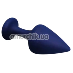 Анальна пробка Loveshop Silicone Anal Plug M, синя - Фото №1