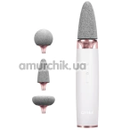 Шлифовальная пилка для стоп с насадками Geske Electric Pumice Foot Smoothing Multi-Pen 8 in 1, кремовая - Фото №1