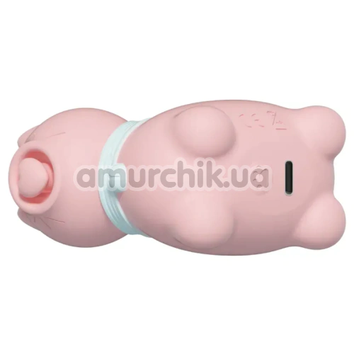 Клиторальный вибратор с пульсацией Univibe Sexy Kitty, розовый