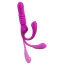 Вибратор клиторальный и для точки G с толчками Javida 3 Function Vibrator, розовый - Фото №7