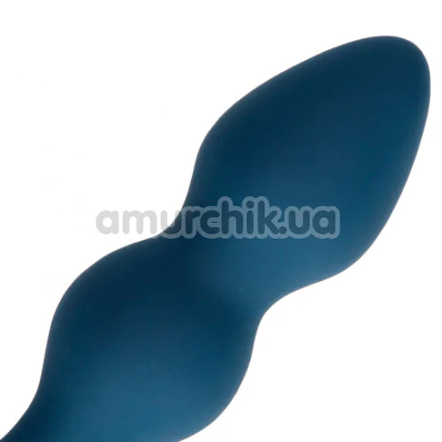 Анальная пробка Loveline Medium Teardrop Shaped Anal Plug, синяя