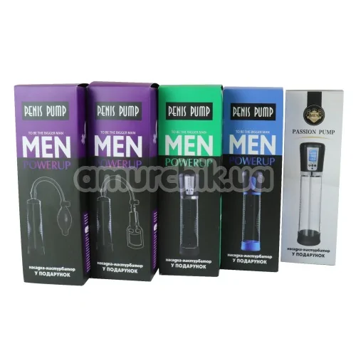 Вакуумная помпа Men Powerup Passion Pump, черная