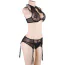 Комплект Star Night Top Mesh Set, чорний: топ + трусики + пояс для панчіх - Фото №8