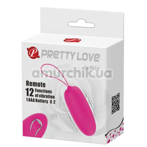 Виброяйцо Pretty Love Selkie, розовое
