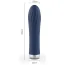 Вибратор Mai Attraction Pleasure Toys Silver Edition Spiral, синий - Фото №3