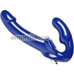 Безремневой страпон с вибрацией Strap U Revolver II Vibrating Strapless Strap On Dildo, синий - Фото №1