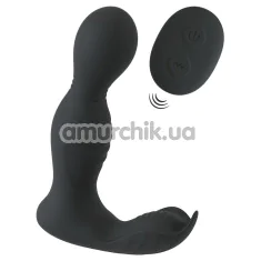 Вибростимулятор простаты с ротацией Rebel RC Butt Plug With 2 Functions, черный - Фото №1