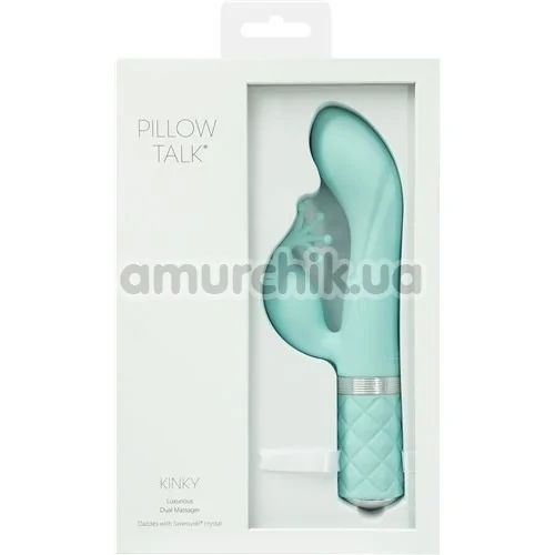 Вібратор Pillow Talk Kinky, бірюзовий