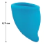 Менструальная чаша Fun Factory Fun Cup Menstrual Cup А, голубая - Фото №3