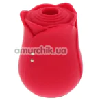 Симулятор орального секса для женщин с вибрацией Ravishing Rose, красный - Фото №1