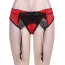 Комплект Star Night Tender Bow Mesh Garter Belt, червоний: пояс для панчіх + трусики-стрінги - Фото №6