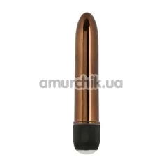 Вибратор Precious Metal Gems 11 см, бронзовый - Фото №1