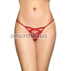 Трусики-стринги женские Tongs 2494, красные - Фото №1