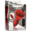 Анальна пробка з вібрацією Booty Sparks 28X Silicone Vibrating Rose Anal Plug L, червона - Фото №4