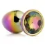 Анальная пробка с радужным кристаллом Gleaming Love Multicolour Plug L, радужная - Фото №1