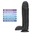 Фалоімітатор Au Naturel Bold Huge 10 Inch, чорний - Фото №4