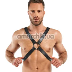 Портупея чоловіча Bedroom Fantasies Lionel High Halter, чорна - Фото №1