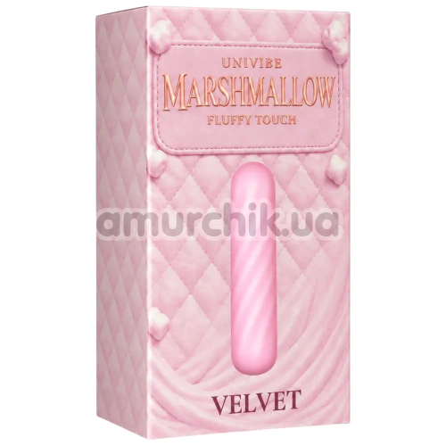 Клиторальный вибратор Univibe Marshmallow Fluffy Touch Velvet, розовый