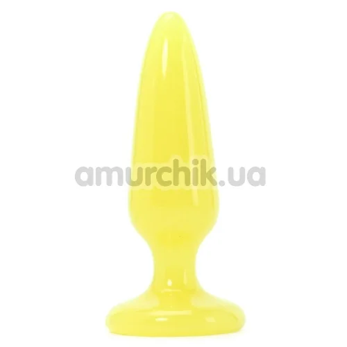 Анальная пробка Firefly Pleasure Plug Small, желтая