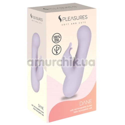Вібратор S Pleasures Soft And Cute Dane, бузковий