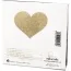 Украшения для сосков Bijoux Indiscrets Flash Glitter Pasties Heart, золотые - Фото №4