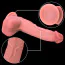 Вібратор з поштовхами, ротацією і підігрівом Natural Play Thrusting Dildo With Swing Motion And Heating D7, тілесний - Фото №11
