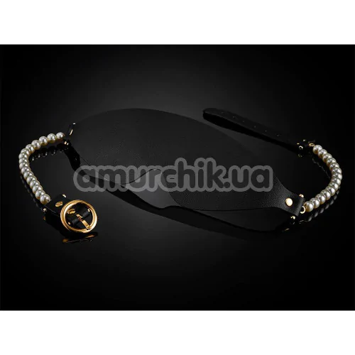 Маска на глаза Guilty Pleasure Boudoir Pearl Blindfold, черно-золотая