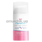 Збуджуючий гель з ефектом вібрації Intt Vibration Cotton Candy Tingling Effect Gel - цукрова вата, 15 мл - Фото №1
