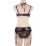 Комплект Star Night Top Mesh Set, чорний: топ + трусики + пояс для панчіх - Фото №9