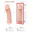 Насадка на пенис Kokos Extreme Sleeve ES.006 S, телесная - Фото №3