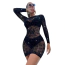 Платье Star Night Shiny Chic Mini Dress, черное - Фото №3